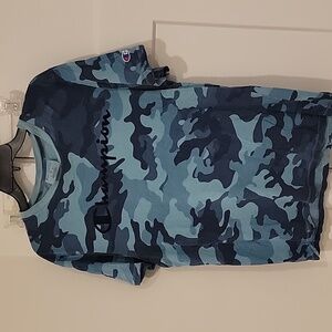 Mens Blue Camo Shirt